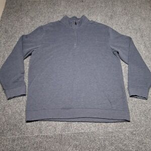 Mens Arrow Quarter‎ Zip Sweater Long Sleeve Size: XXL Color Blue